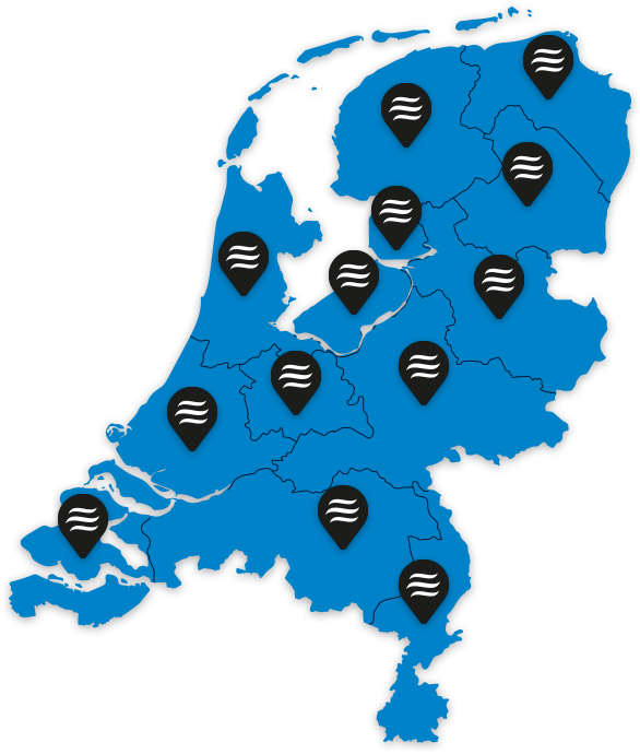 mikotech airco installatie locaties nederland blauw